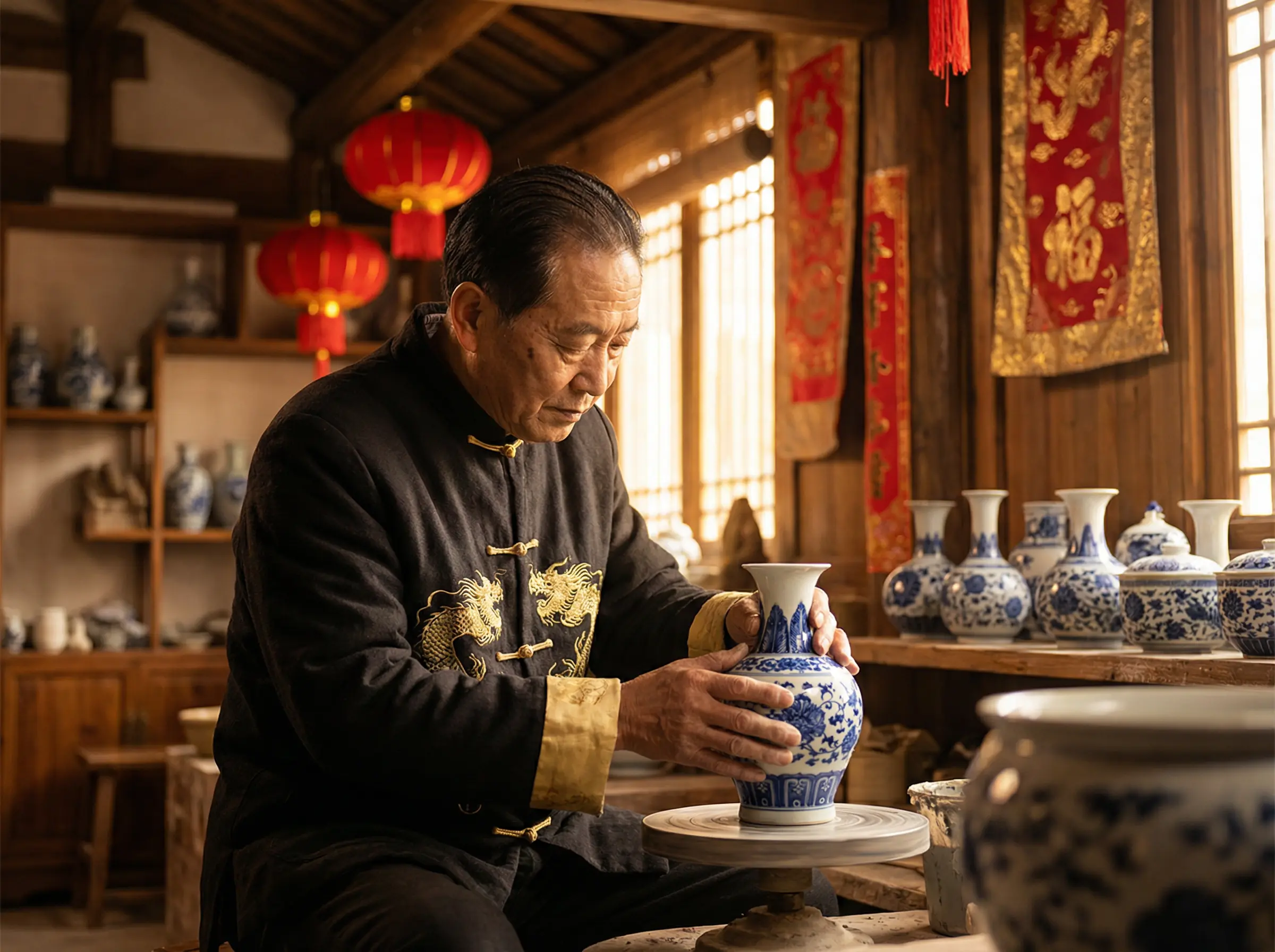 三个老头把我当母狗 瓷器工艺视频封面